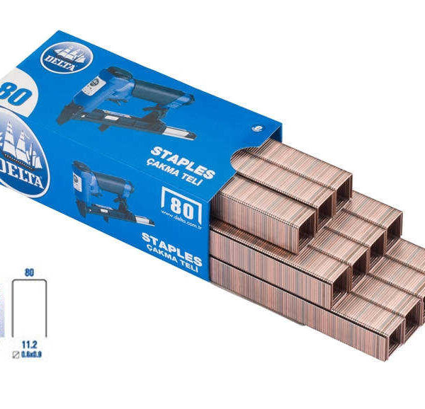 Delta Zımba Teli 80 x 10 (1 Paket 4000 Adet)